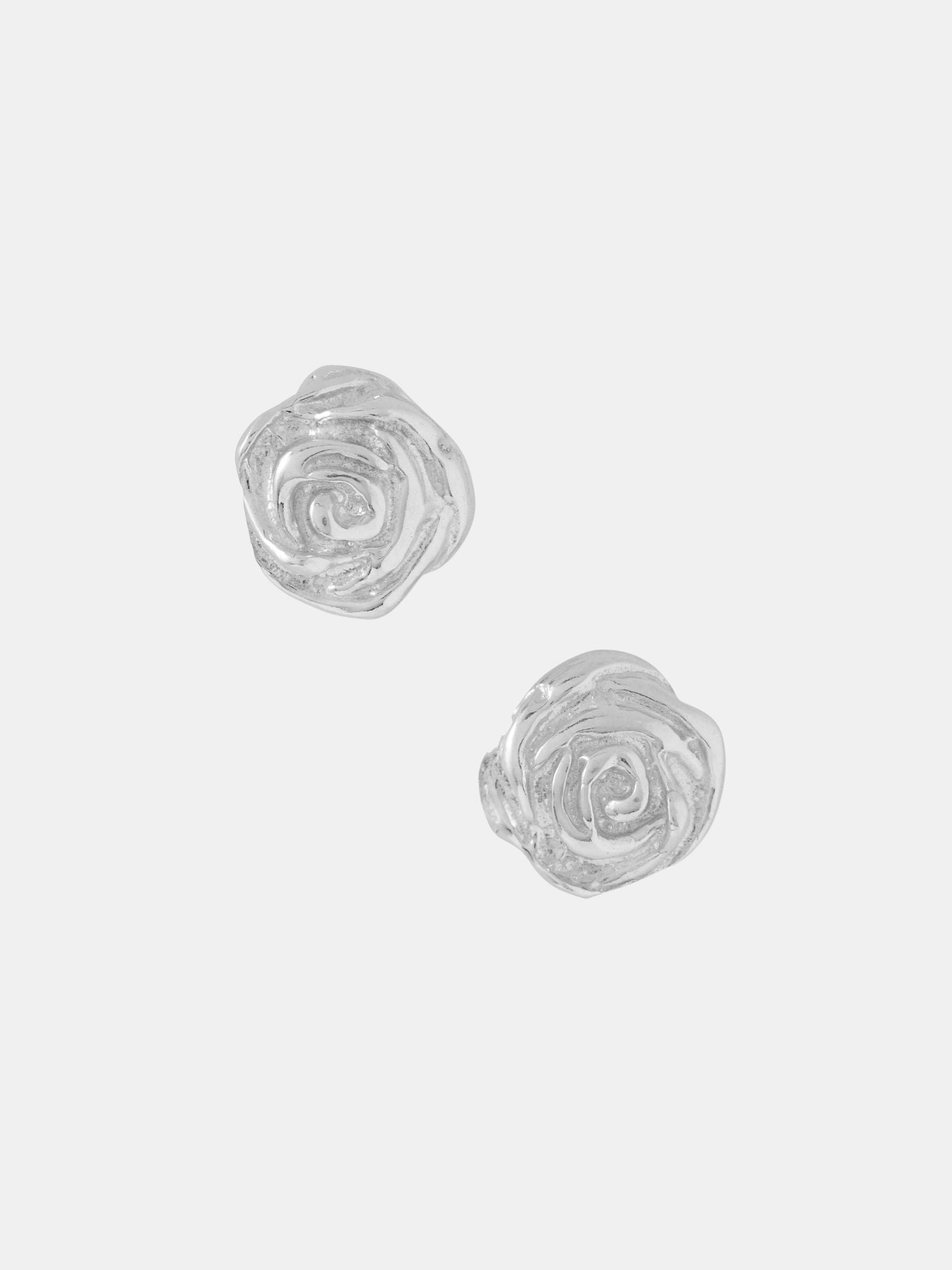 YSSO Tiny Rose Earrings in Sterling Silver