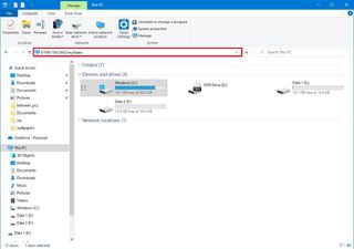 Access Shared Folder in File Explorer