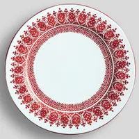 Tahoe Fair Isle Stoneware Dinner Plates, Set of 4