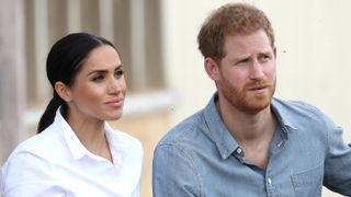 Prince Harry, Duke of Sussex and Meghan, Duchess of Sussex visit a local farming family, the Woodleys, on October 17, 2018 in Dubbo, Australia. The Duke and Duchess of Sussex are on their official 16-day Autumn tour visiting cities in Australia, Fiji, Tonga and New Zealand.