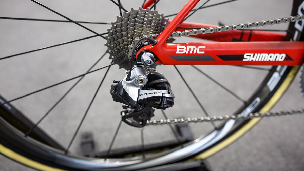 BMC are still running Dura-Ace 9000 series groupsets