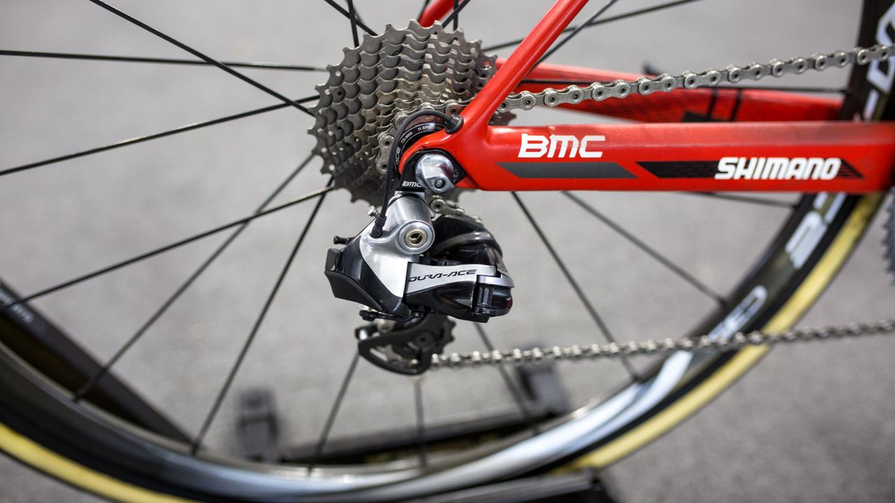 BMC are still running Dura-Ace 9000 series groupsets