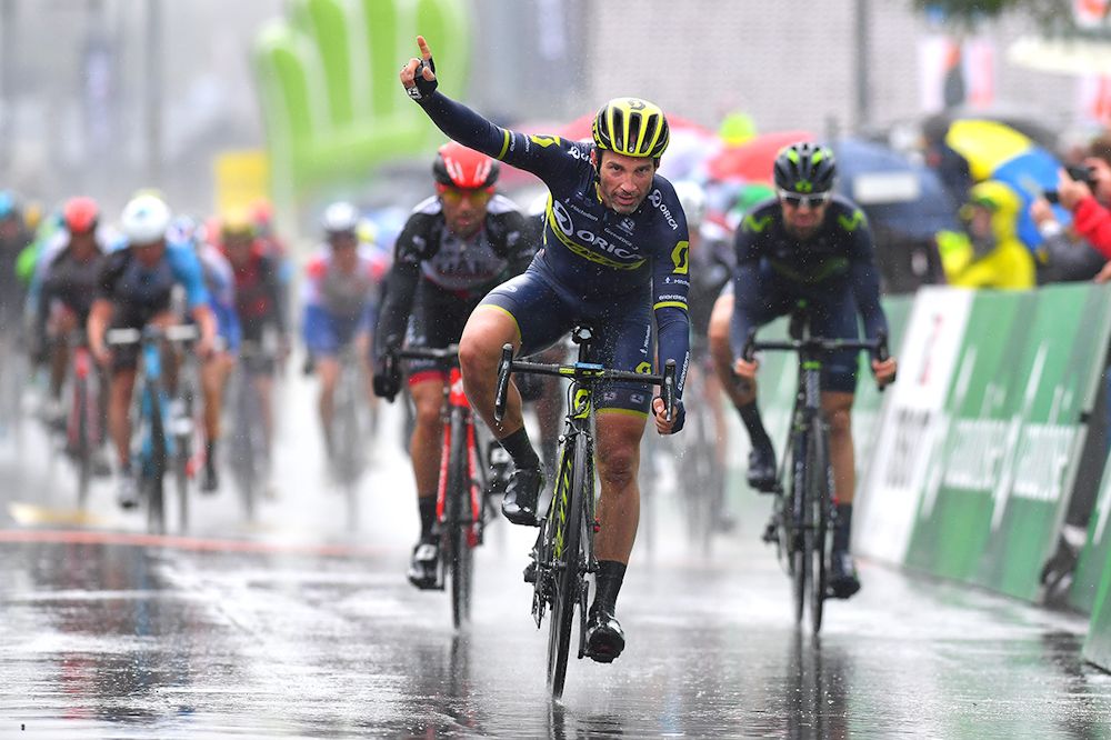 Orica-Scott's Michael Albasini wins stage 1 at the 2017 Tour de Romandie