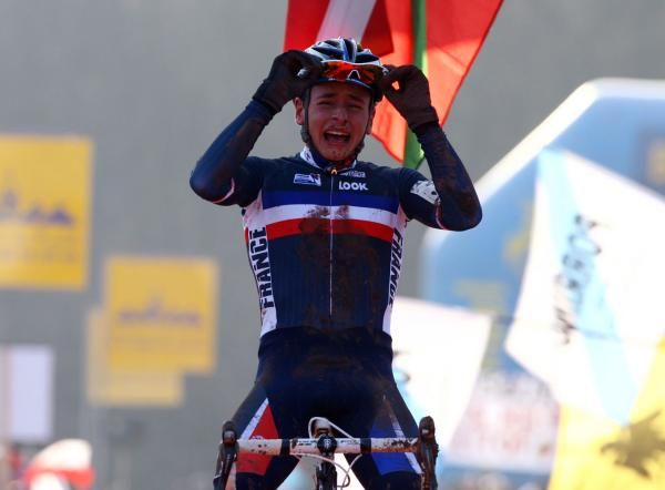 Cl&eacute;ment Venturini (France) bursts into tears