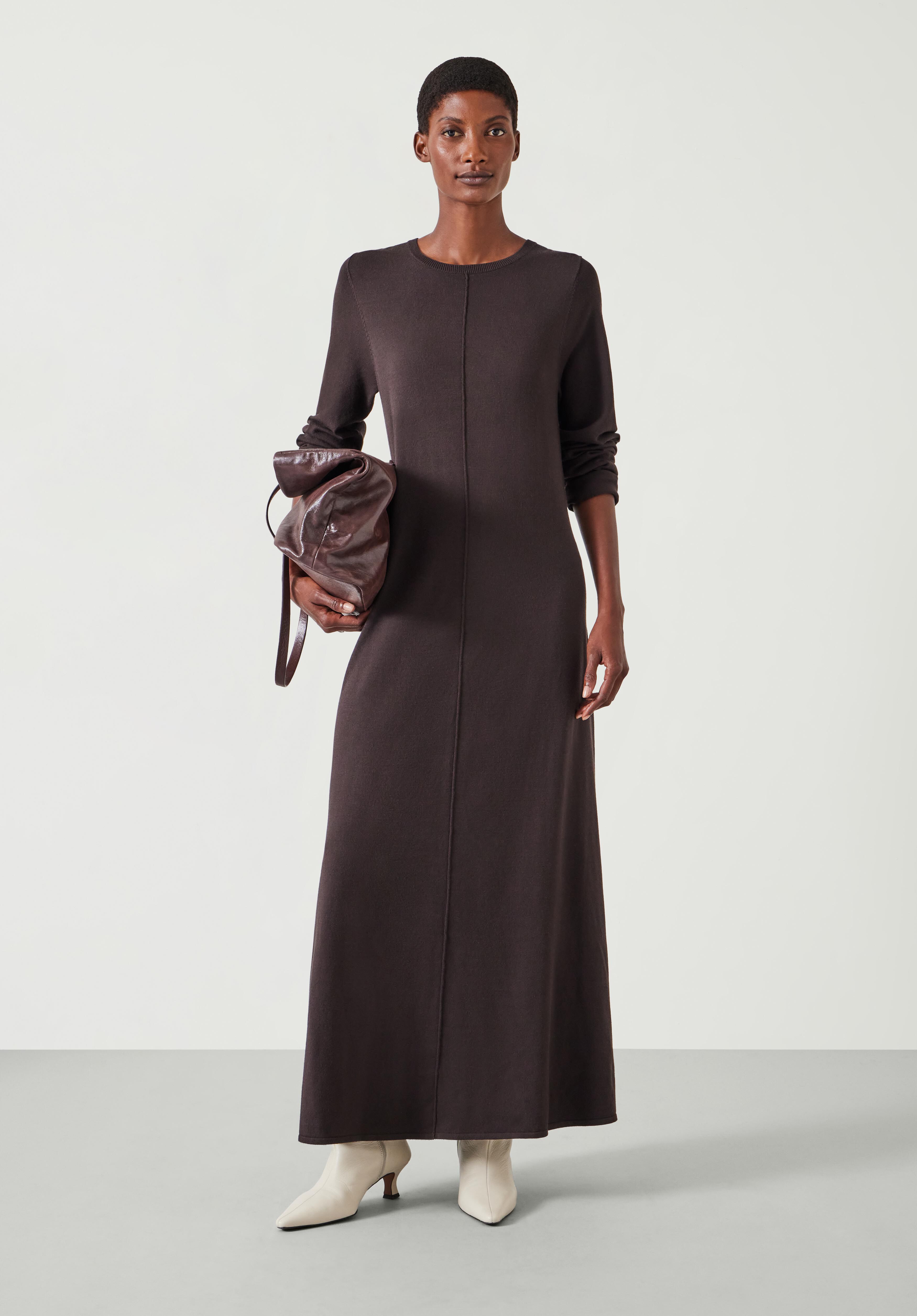 Talen Long Sleeved Knitted Maxi Dress