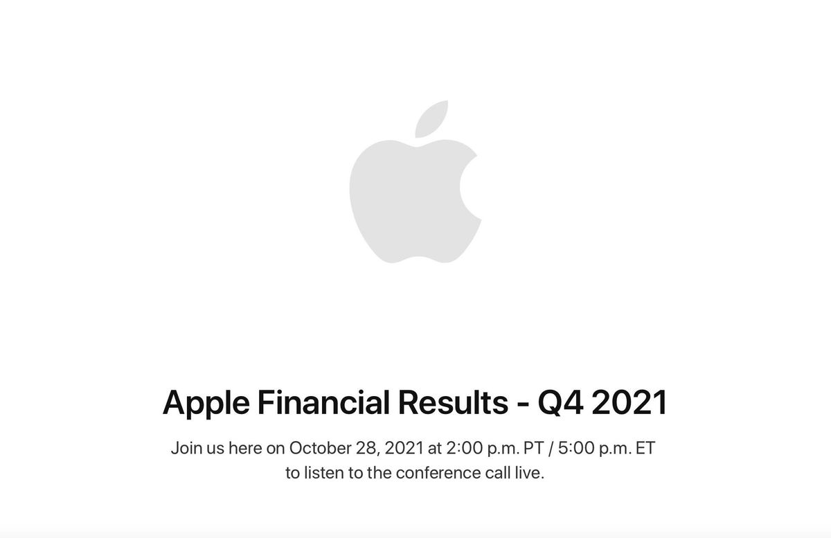 Apple Q4 2021 Earnings Call