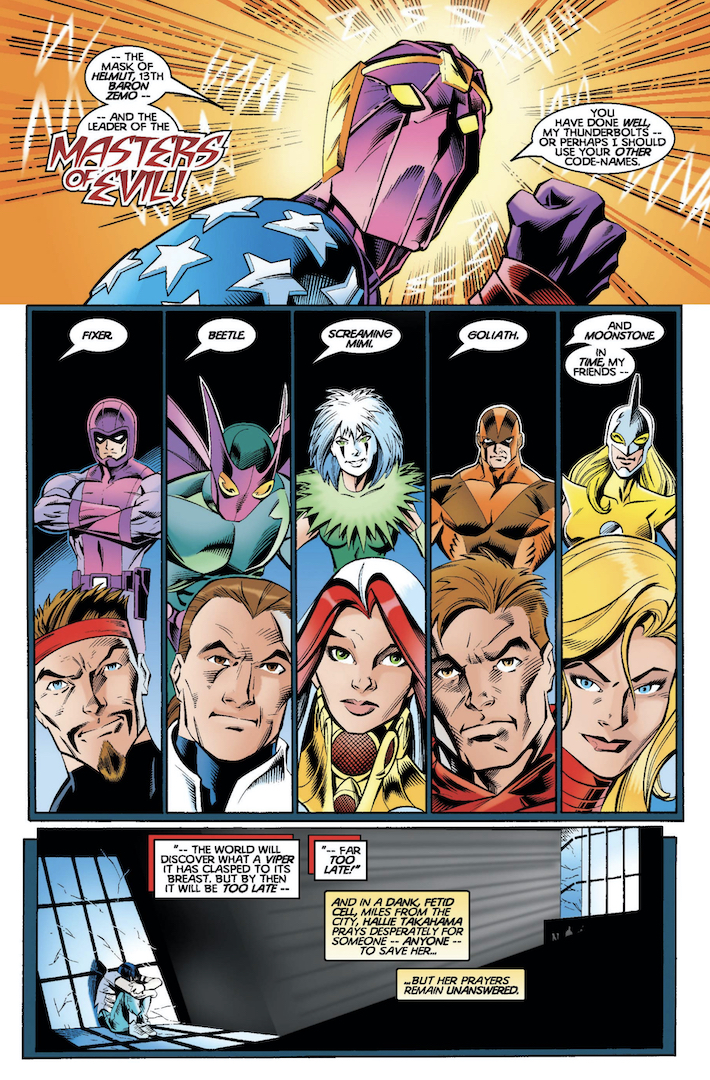the big reveal page from Thunderbolts #1