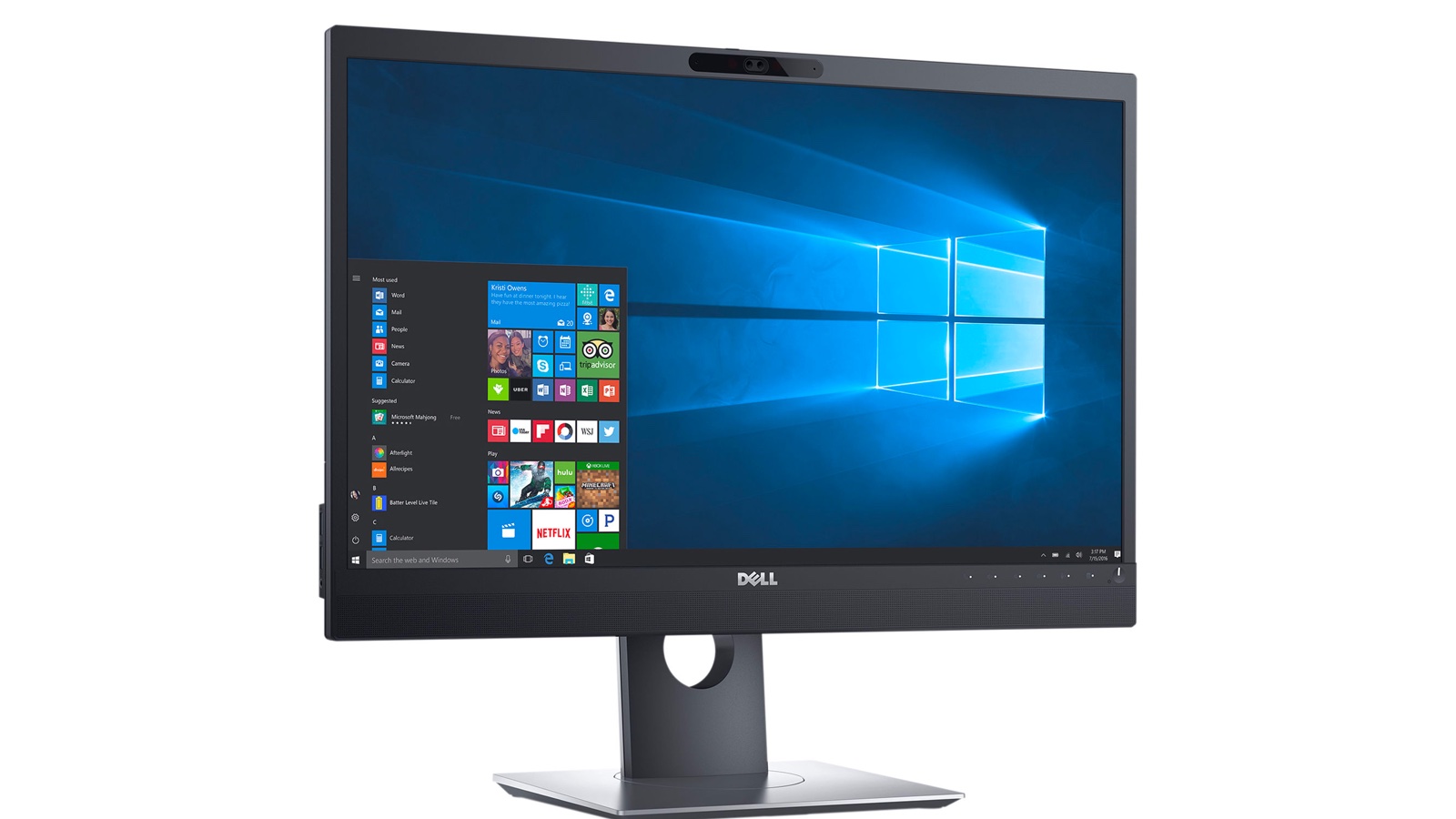 Best monitor with webcam: Dell P2418HZM