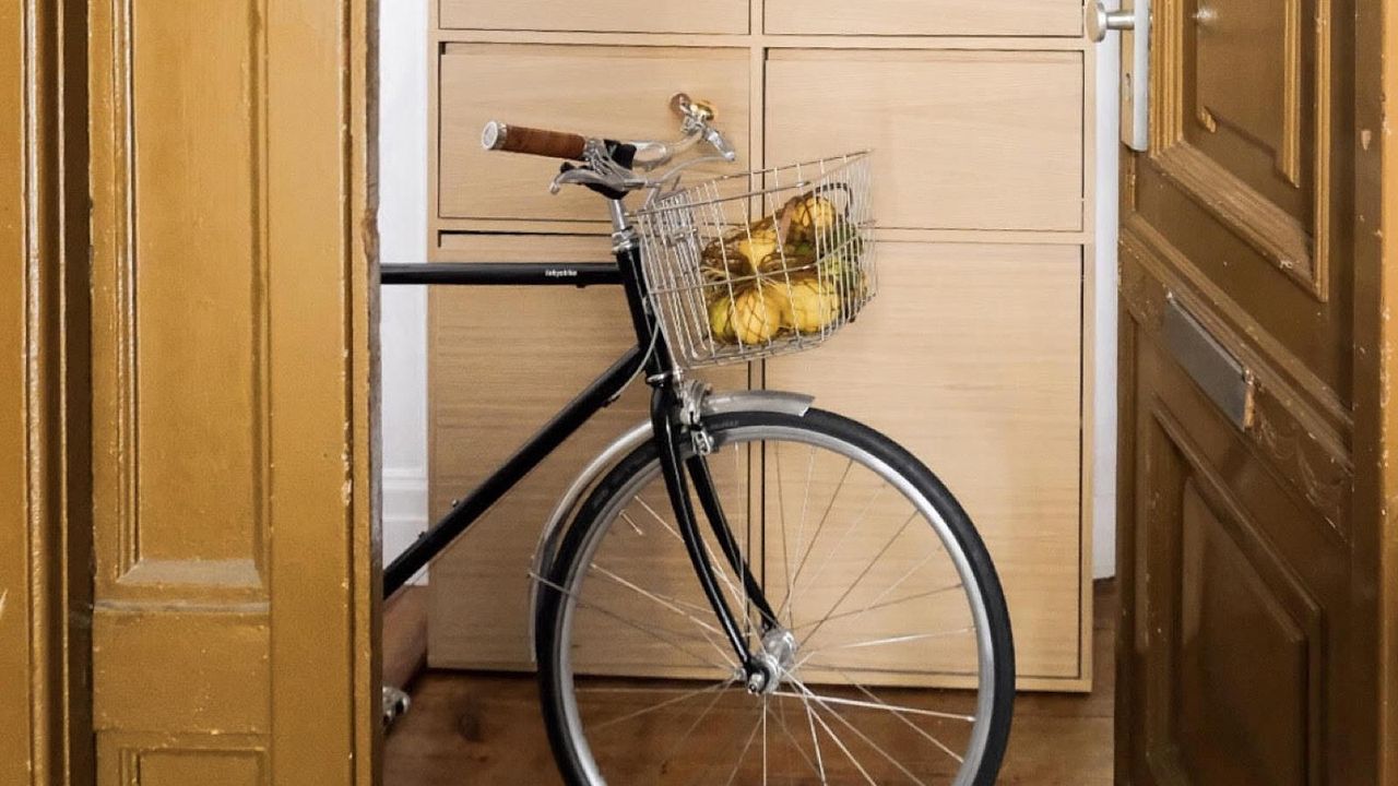 hallway with bike