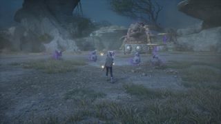 The screenshot shows the player facing a boss named the Caged Greed in Infinity Nikki