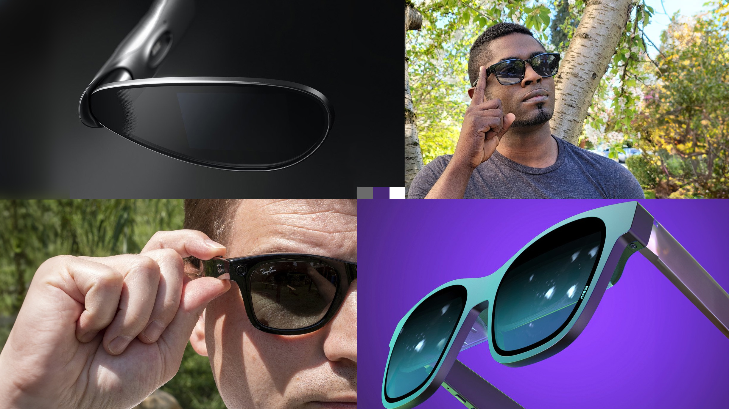Collage of several smart glasses