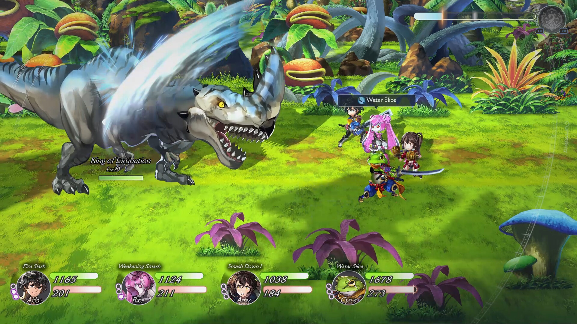 A screenshot of the upcoming Switch 2 game, Another Eden Begins