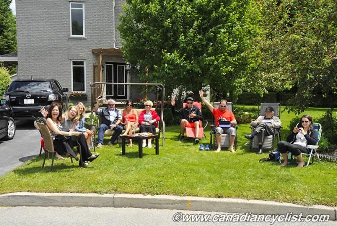 Locals enjoy the show
