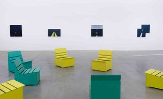 Heilmann is probably best known for her version of the painted Adirondack chair