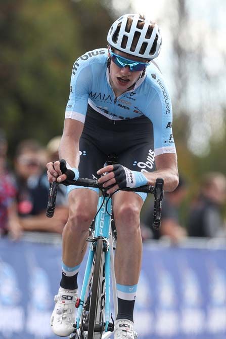 Alexander Evans (Mobius BridgeLane) takes second on stage 3 of the Herald Sun Tour