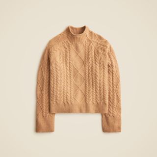 Cable-Knit Rollneck™ Sweater in Supersoft Yarn