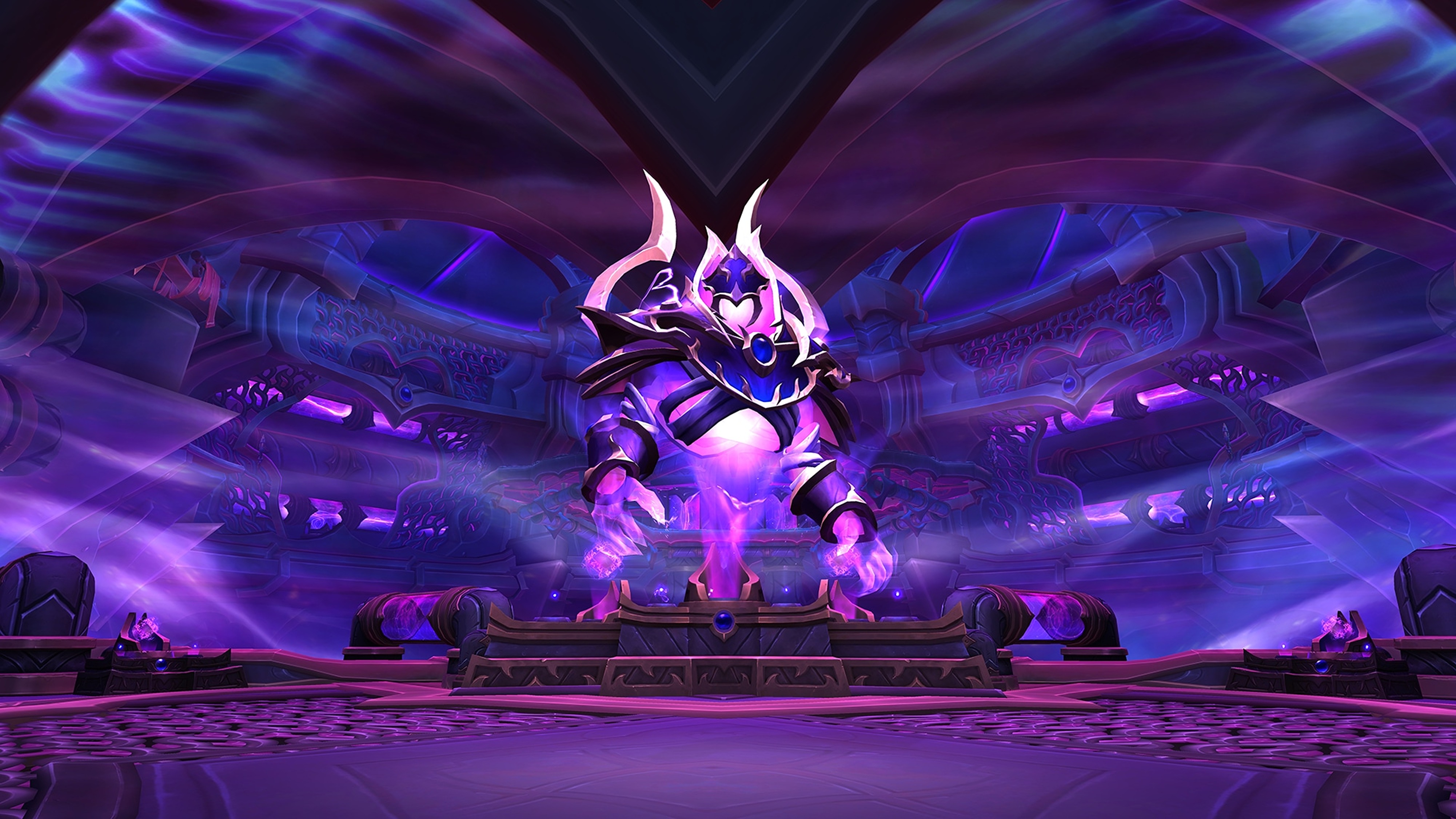 Promotional screenshot of a raid boss from World of Warcraft: The War Within&#039;s third raid dungeon
