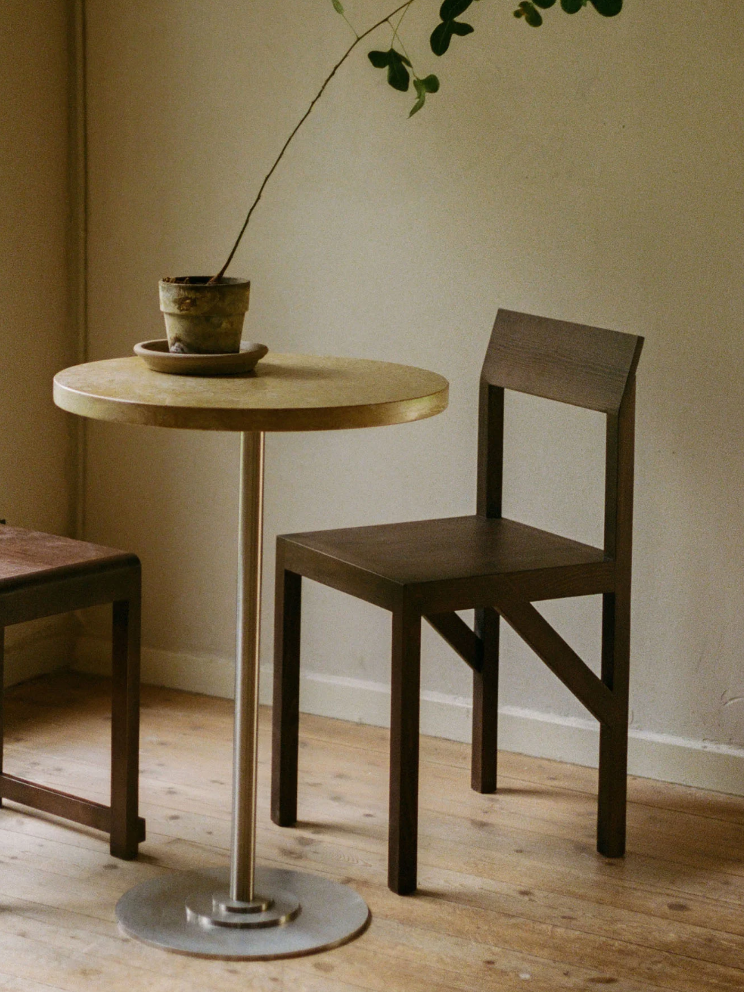 An ash wood dining chair from FRAMA