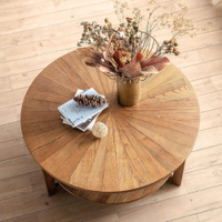 Wood Round Coffee Table