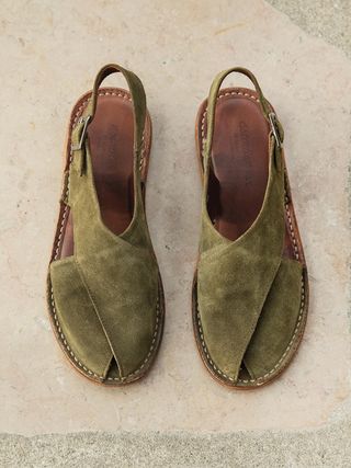 Plumo, Verde Sandals