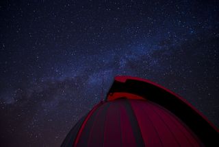 Milky Way Over Maui Space Surveillance Complex