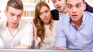 Group of people on computer