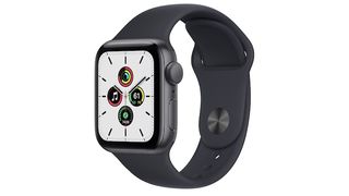 black Apple Watch SE