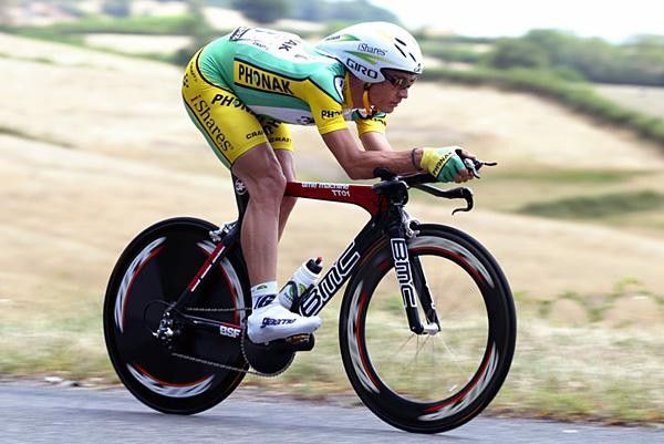 Robbie Hunter (Phonak) had to ride the whole TT out of the saddle