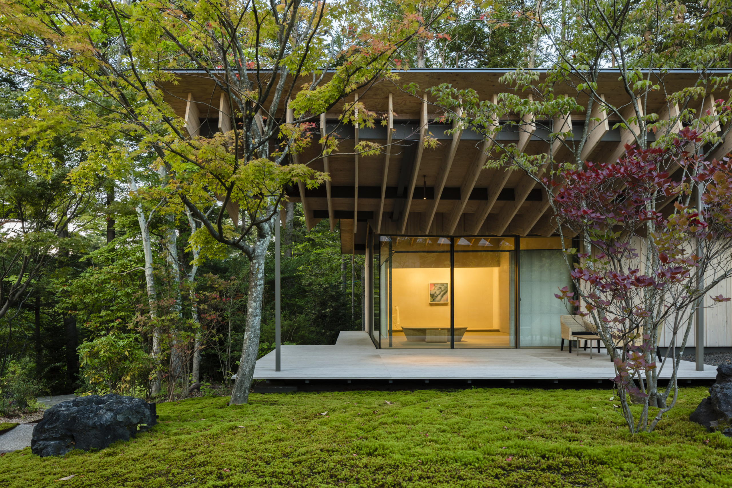 Wild Bird Forest Lodge, Kengo Kuma