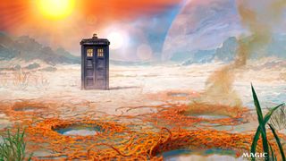 MTG Universes Beyond Doctor Who art