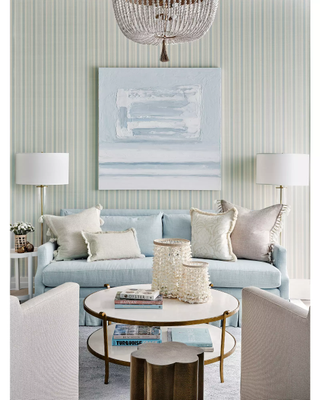 coastal interior design vignette