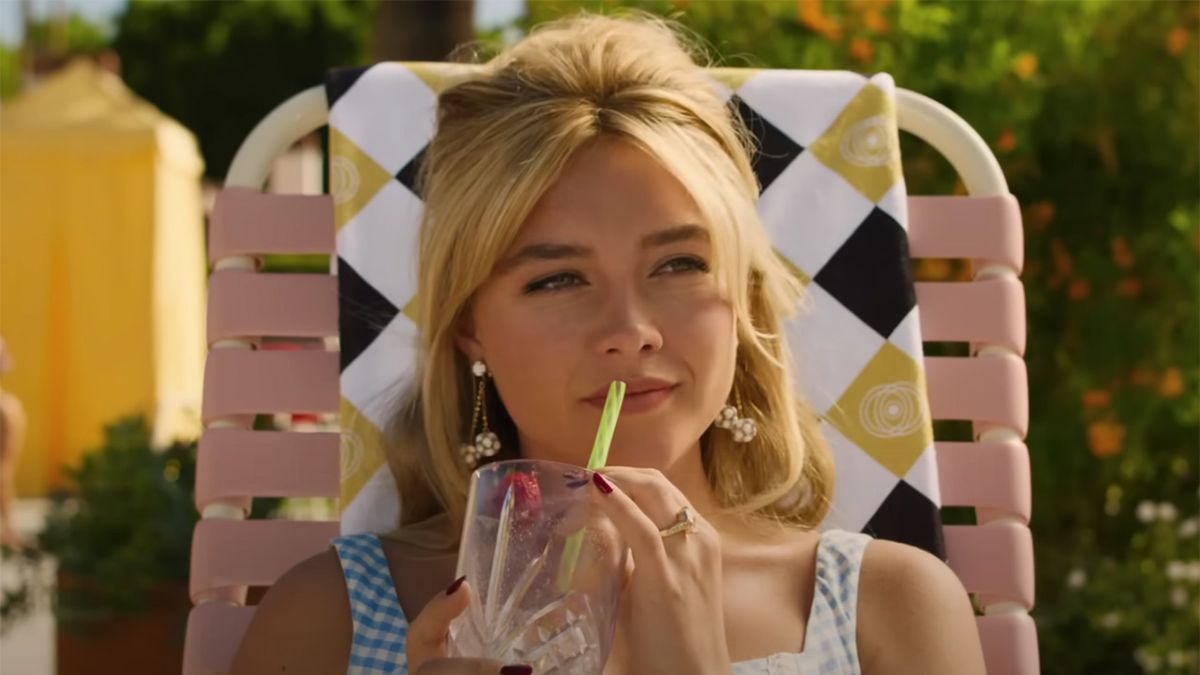 Florence Pugh in the sun, Don&#039;t Worry Darling trailer. 