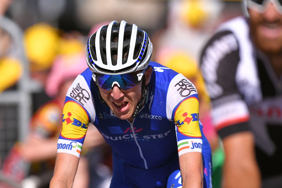 Dan Martin after picking up a few seconds on his GC rivals on stage 15 of the Tour de France