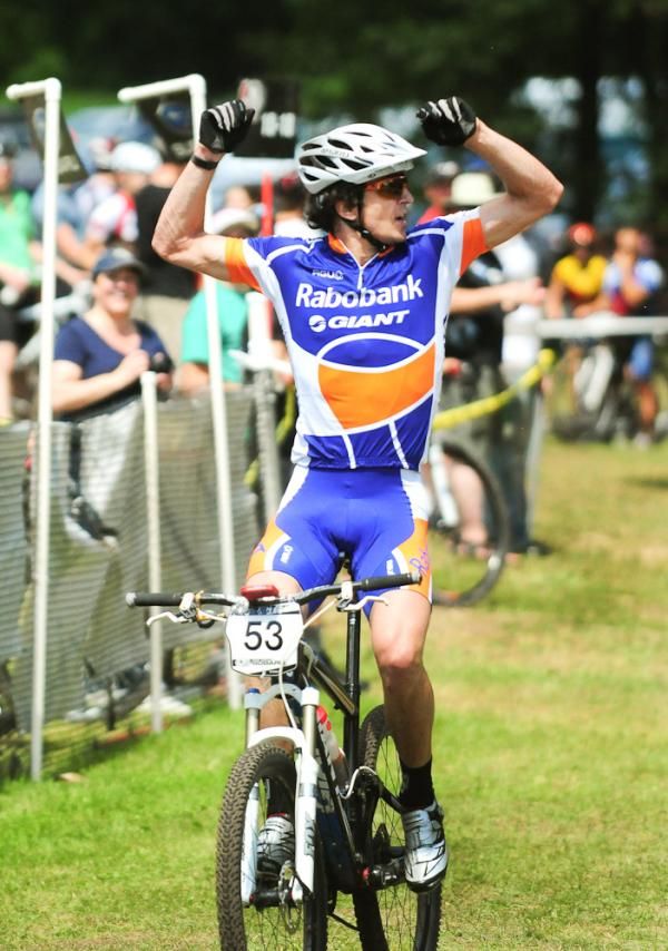 Adam Craig (Rabobank-Giant) taking his first win since having leg surgery this year.