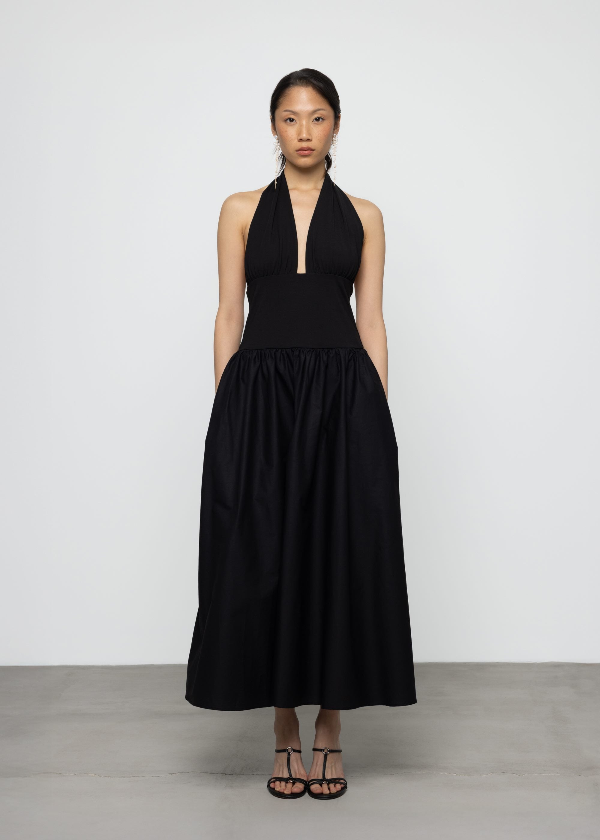 Open Back Poplin Dress &bull; Esthe