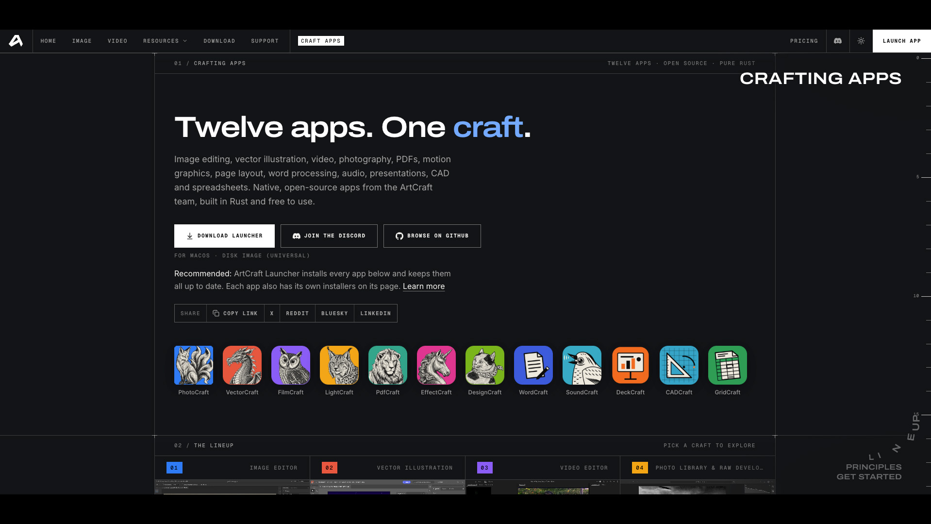 ArtCraft website screenshot