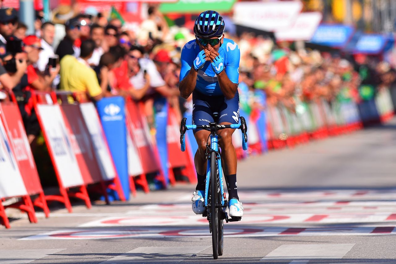 Nairo Quintana (Movistar) with the win