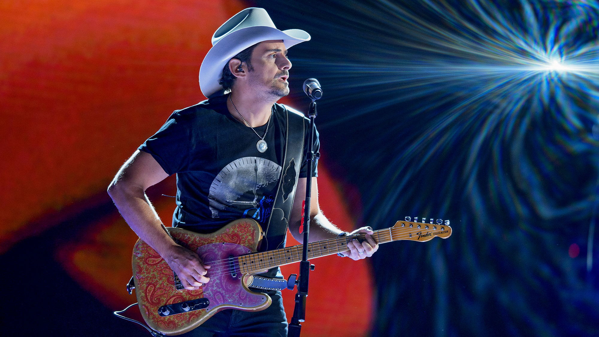 Brad Paisley performs at the 50th Annual CMA Awards, live from the Bridgestone Arena in Nashville, November 2, 2016