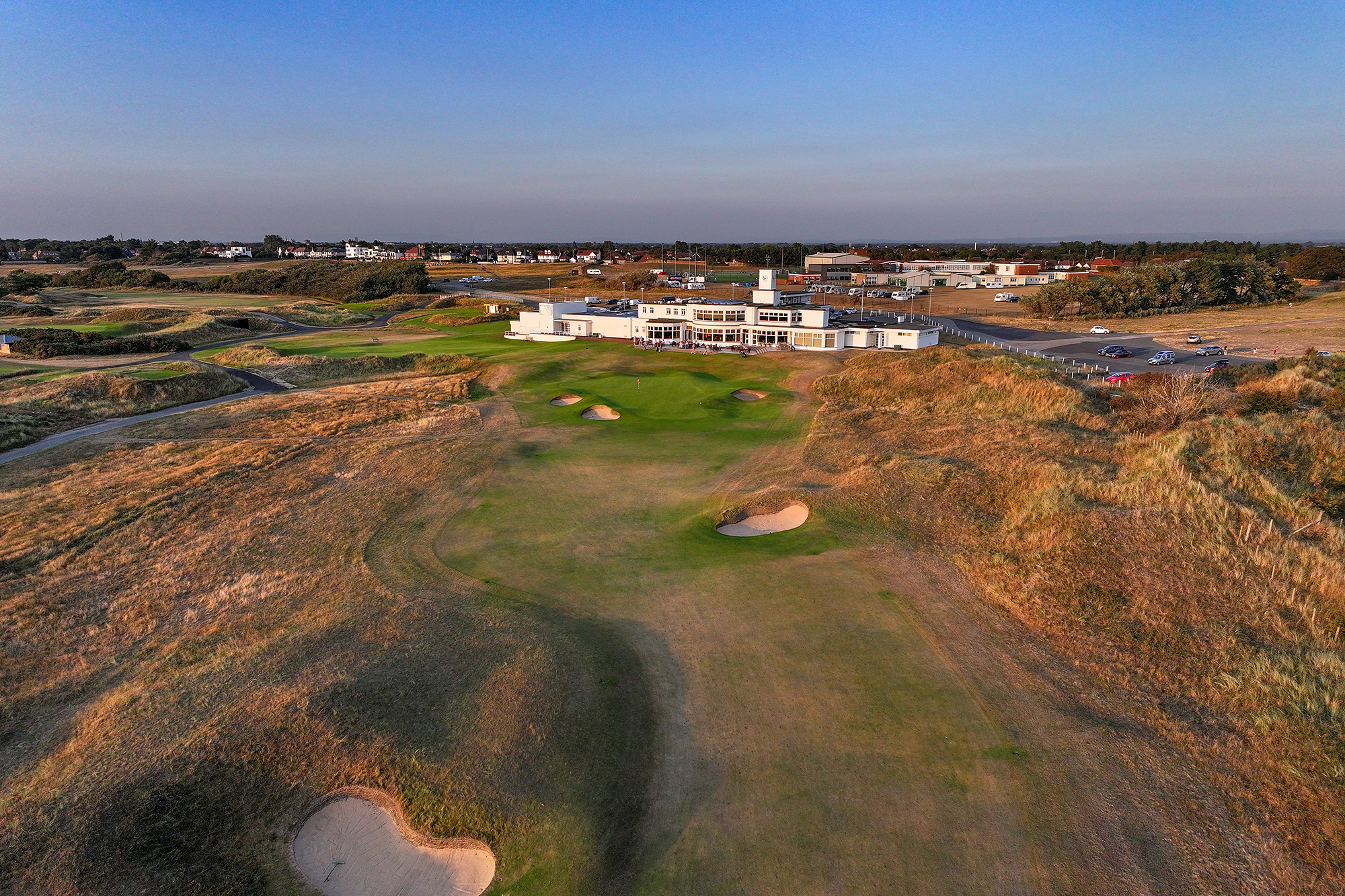 18th green and clubhouse at Open Championship 2026 venue Royal Birkdale