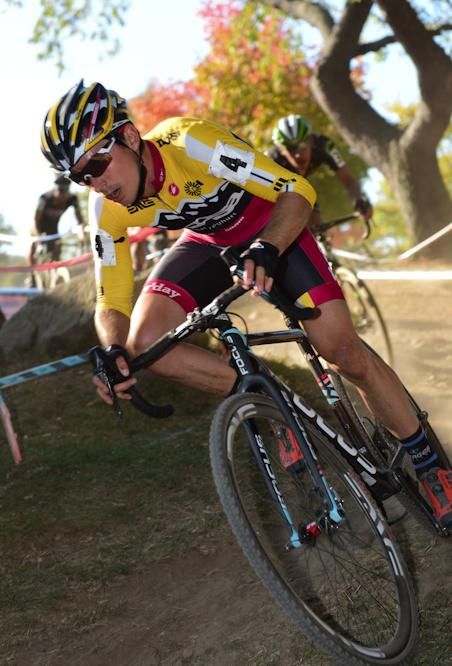 Allen Krughoff (Noosa Pro Team) leading the race on lap two
