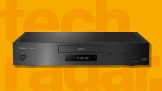 best 4K Blu-ray player against a yellow TechRdar background