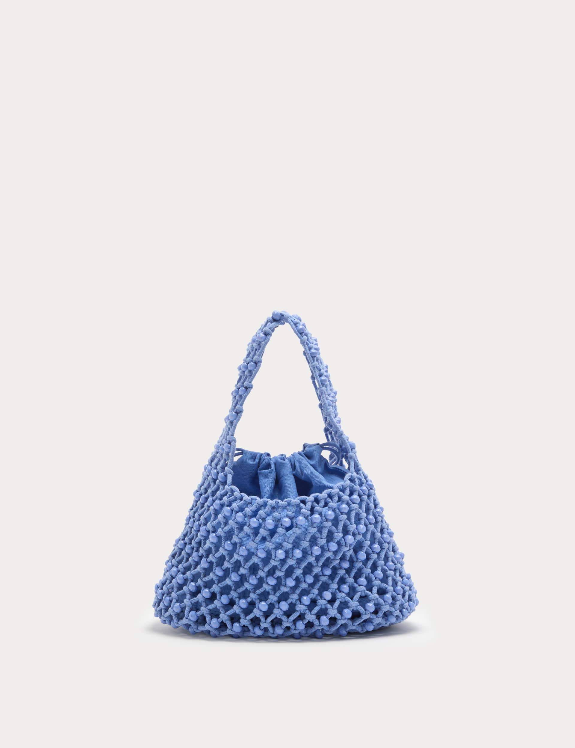 Macrame Beaded Grab Bag