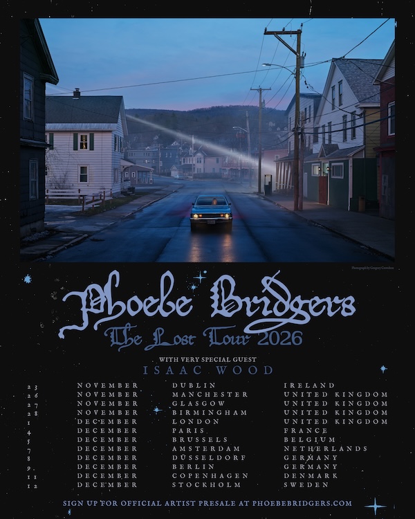 Phoebe Bridgers 2026 tour poster