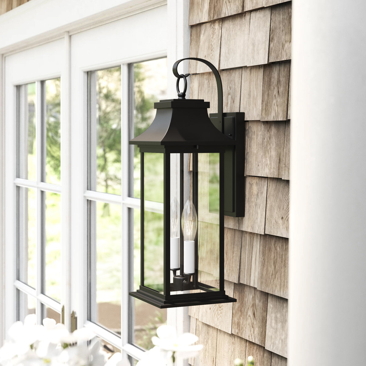 Lark Manor&amp;trade; Sonali 20" H 2-Light Outdoor Wall Lantern &amp;amp; Reviews | Wayfair