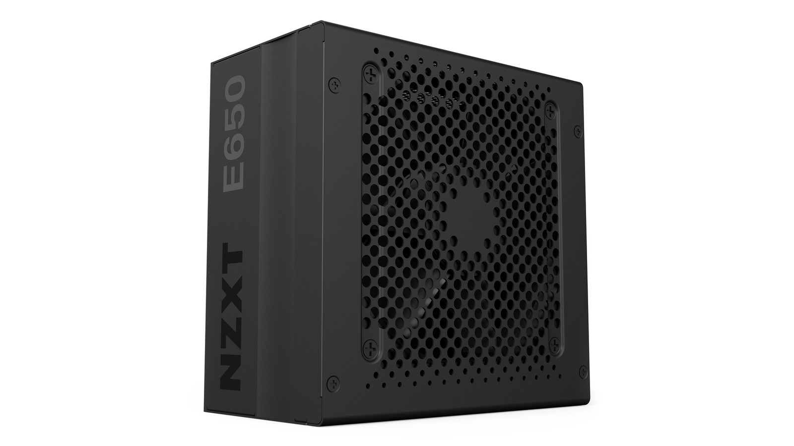 NZXT E650 at an angle against a white background