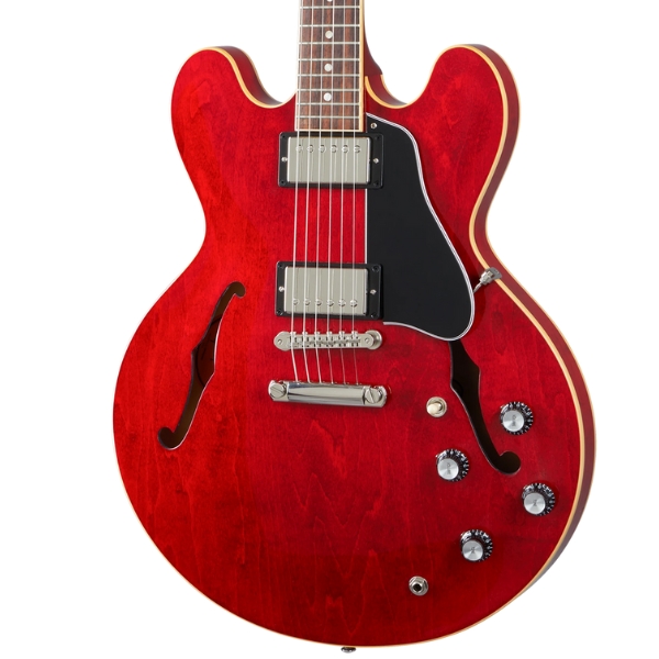 A Gibson ES-335 semi-hollow guitar