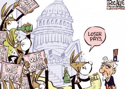 Dems pass the bill, but Uncle Sam pays it