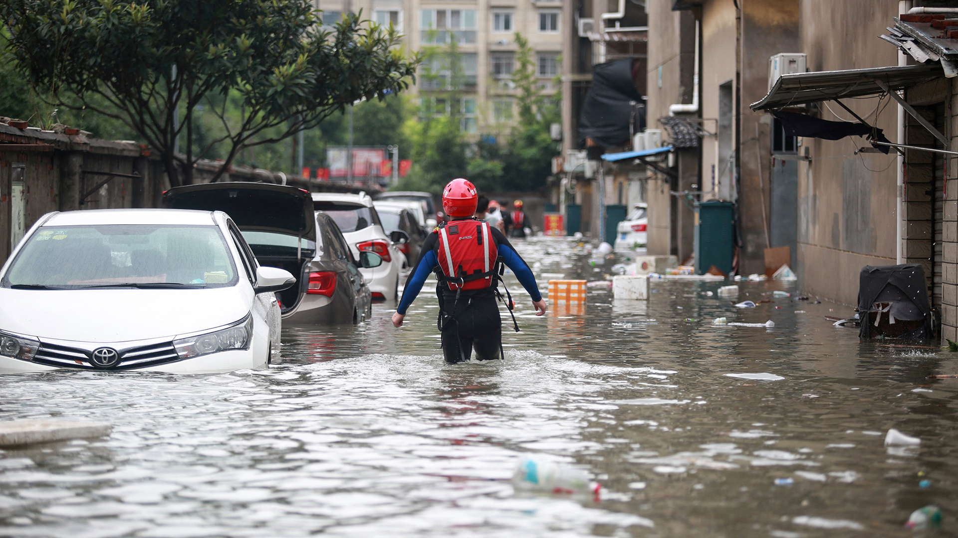 Flooded area