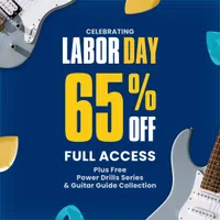 Guitar Tricks All-Access annual plan: save 65%