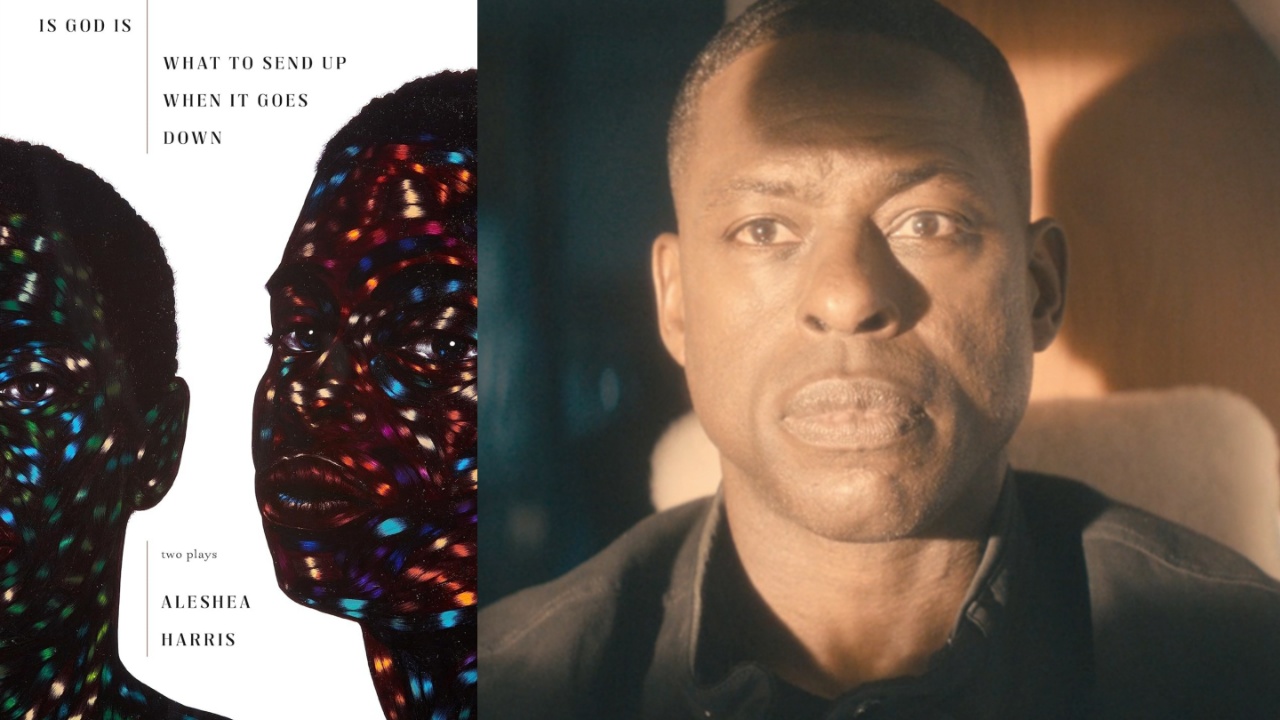 Is God Is play cover and Sterling K. Brown in Paradise